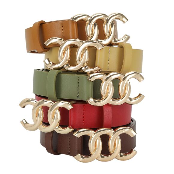 3319 3 Pack Women Belt For Jeans Dress Cinch Waist Belt For Ladies Faux - Picture 6 of 6